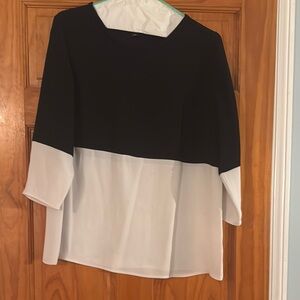 Black and White Women's Top